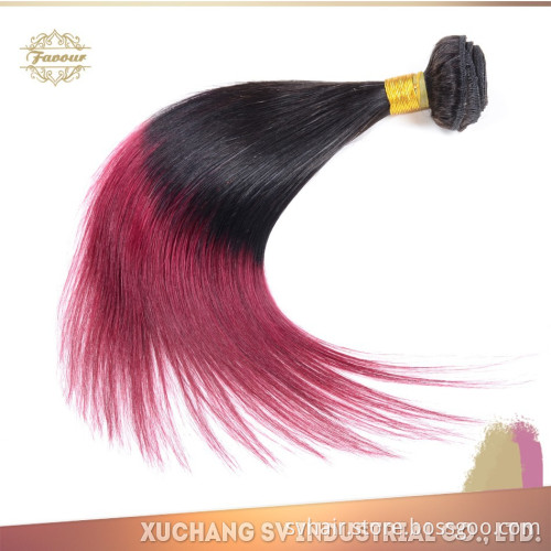 2015 factory cheap price human hair bundles wholesale brazilian hair 2 tone ombre hair weaves
